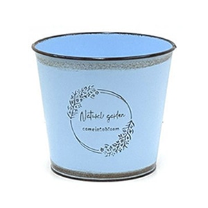 ブリキエンボス D4 ブルー HL付 HC-13117 1個（ご注文単位5個）【直送品】