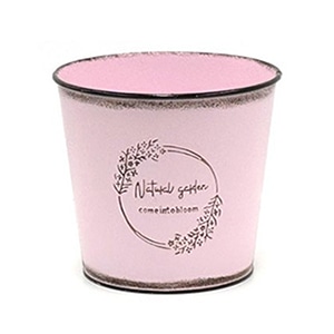 ブリキエンボス D4 ピンク HL付 HC-13119 1個（ご注文単位5個）【直送品】