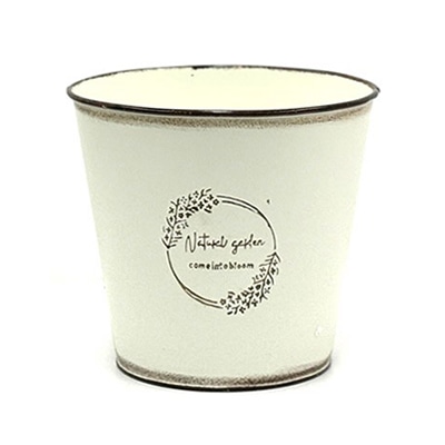 ブリキエンボス D5 クリーム HL付 HC-13121 1個（ご注文単位5個）【直送品】