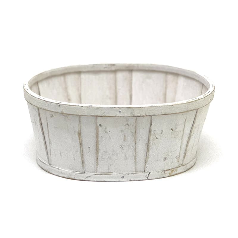 スライスウッド 楕円L ホワイト BCR-13271 1個（ご注文単位5個）【直送品】