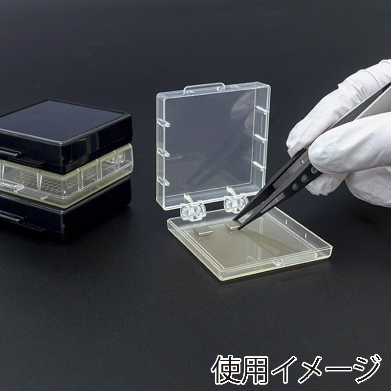 エクシール 精密デバイス搬送ケース ゲルベース2インチ 透明 フラット F7 トレイ無し GC00-16057 1セット(ご注文単位1セット)【直送品】