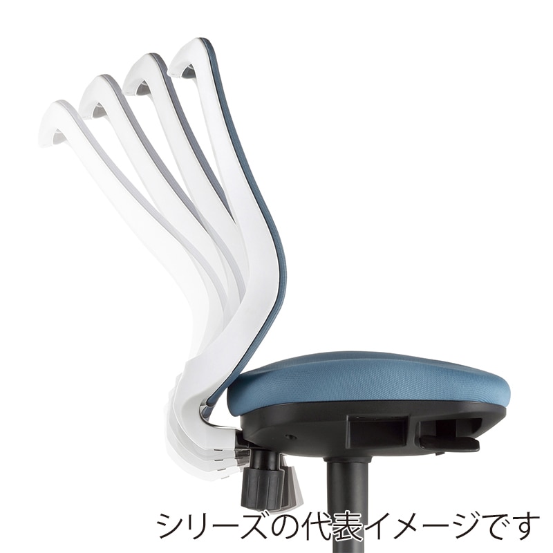 AICO オフィスチェア　ローバック　サークル肘タイプ ブラックシェル／アースグレー OA-3215B-FBJ 1台（ご注文単位1台）【直送品】