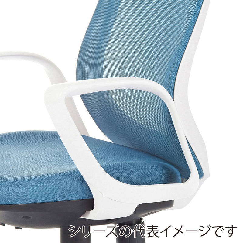 AICO オフィスチェア　ローバック　サークル肘タイプ ブラックシェル／アースグレー OA-3215B-FBJ 1台（ご注文単位1台）【直送品】