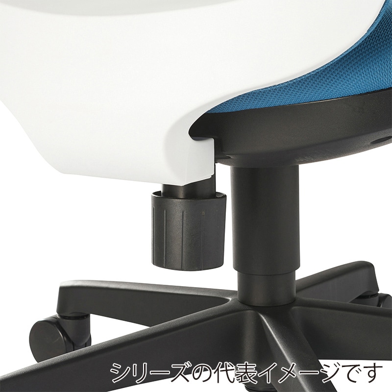 AICO オフィスチェア　ローバック　サークル肘タイプ ブラックシェル／アースグレー OA-3215B-FBJ 1台（ご注文単位1台）【直送品】