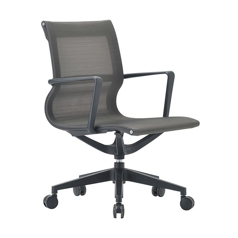 AICO オフィスチェア　ローバックタイプ ダークグレー M-1055 1台（ご注文単位1台）【直送品】