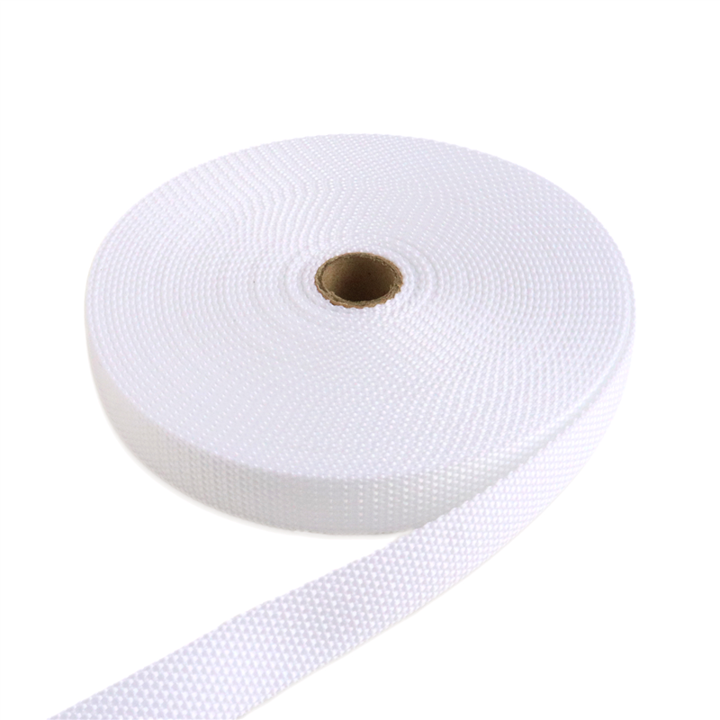 日本紐釦貿易 パイレンバンド ポリプロピレン製 巾 20mmx10m巻 白 PM20-10-2 （ご注文単位1巻）【直送品】