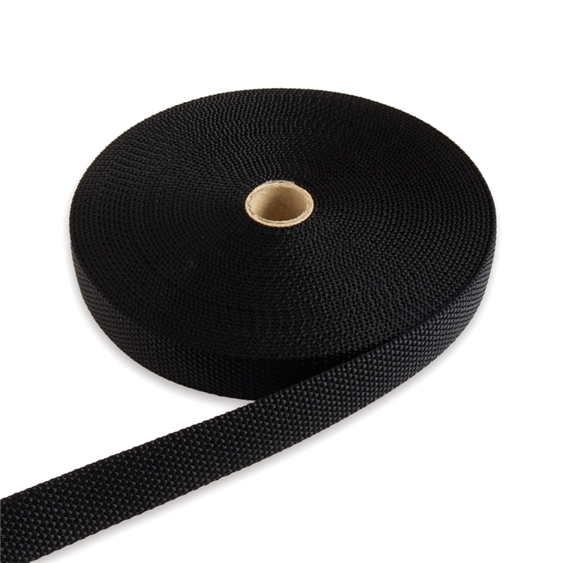 日本紐釦貿易 パイレンバンド ポリプロピレン製 巾 20mmx10m巻 黒 PM20-10-19 （ご注文単位1巻）【直送品】