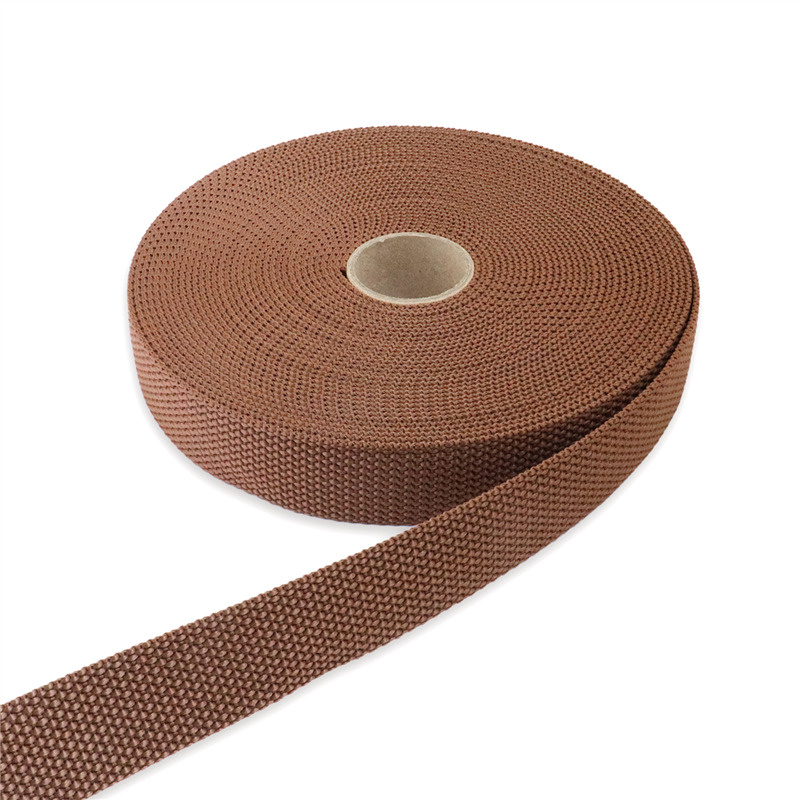 日本紐釦貿易 パイレンバンド ポリプロピレン製 巾 25mmx10m巻 茶 PM25-10-11 （ご注文単位1巻）【直送品】