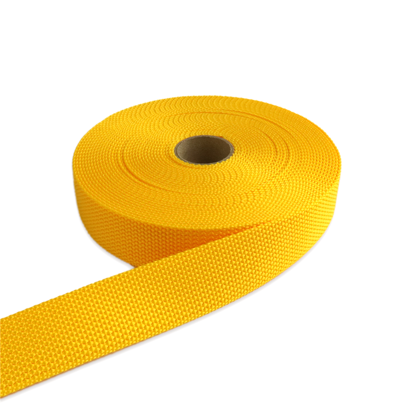 日本紐釦貿易 パイレンバンド ポリプロピレン製 巾 30mmx10m巻 黄 PM30-10-3 （ご注文単位1巻）【直送品】