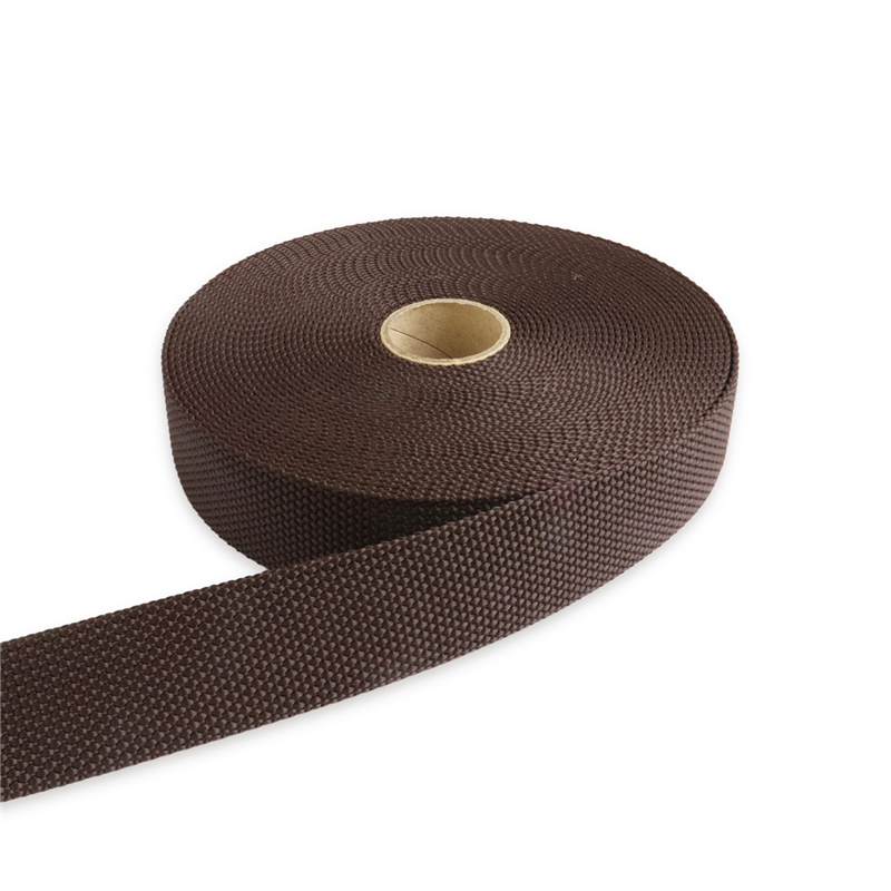 日本紐釦貿易 パイレンバンド ポリプロピレン製 巾 30mmx10m巻 こげ茶 PM30-10-12 （ご注文単位1巻）【直送品】