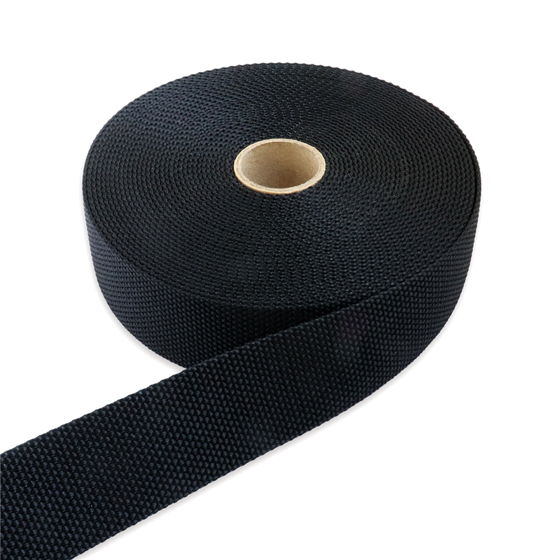 日本紐釦貿易 パイレンバンド ポリプロピレン製 巾 38mmx10m巻 黒 PM38-10-19 （ご注文単位1巻）【直送品】