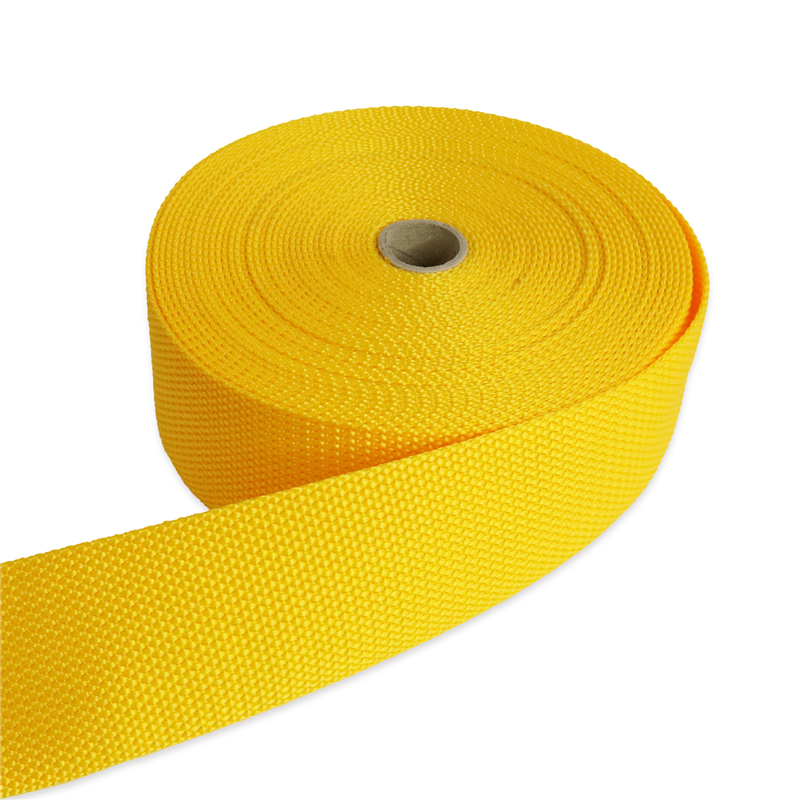 日本紐釦貿易 パイレンバンド ポリプロピレン製 巾 50mmx10m巻 黄 PM50-10-3 （ご注文単位1巻）【直送品】