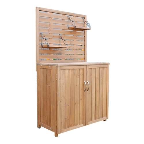 住まいスタイル パネル付き収納庫 幅80cm ブラウン YB-202NW80 1台（ご注文単位1台）【直送品】