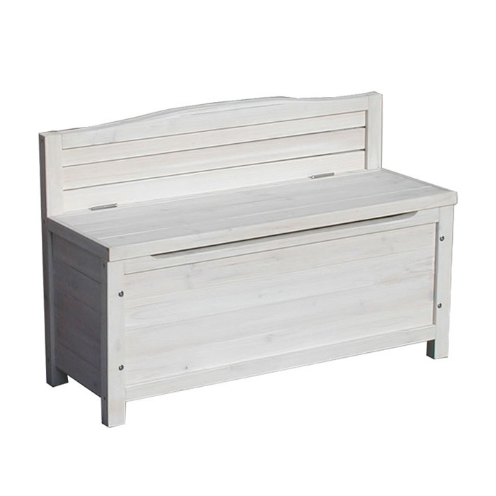 住まいスタイル 天然木ベンチストッカー ホワイト GBN-900WH 1台（ご注文単位1台）【直送品】