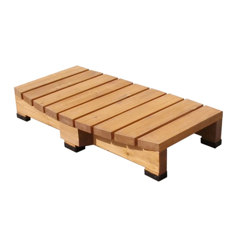 住まいスタイル デッキ縁台ステップ 90 ライトブラウン DES-90LB 1台（ご注文単位1台）【直送品】