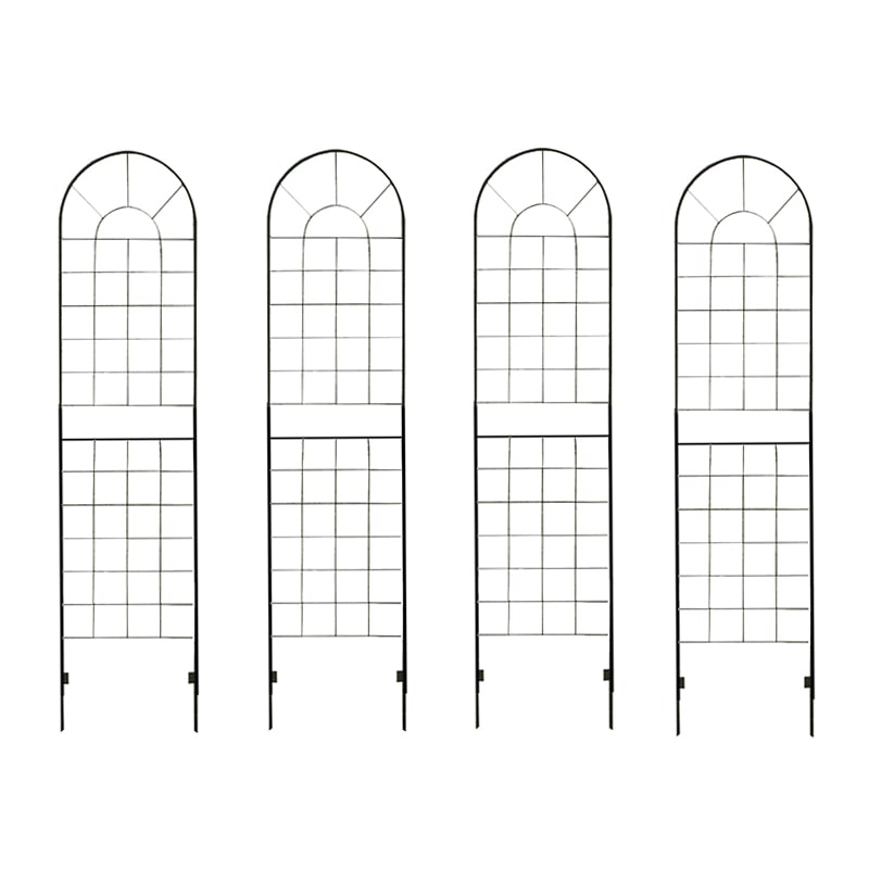 住まいスタイル アイアンフェンス220 4枚組 ブラック YBIF-220-4P 1セット（ご注文単位1セット）【直送品】