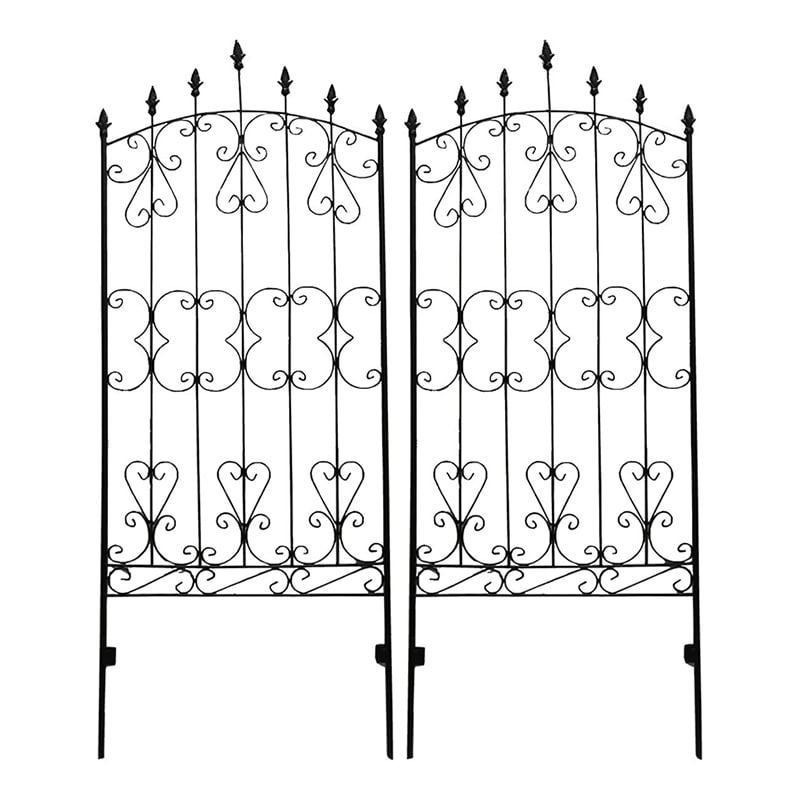住まいスタイル アイアンローズフェンス 高さ150cm 2枚組 IFROSE-150-2P 1セット（ご注文単位1セット）【直送品】