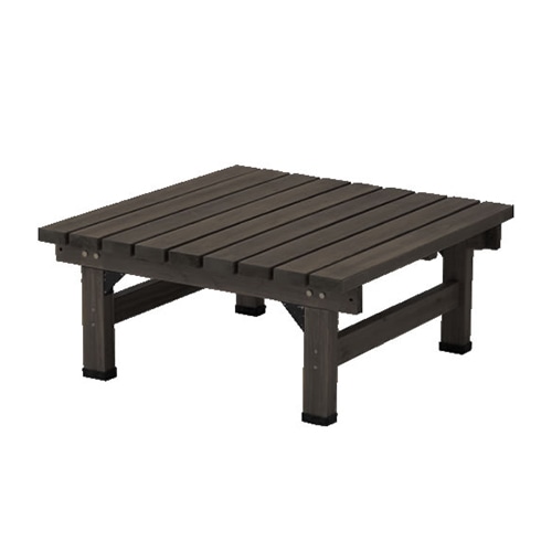 住まいスタイル デッキ縁台 90×90 ダークブラウン SST-DEC-9090DBR 1台（ご注文単位1台）【直送品】