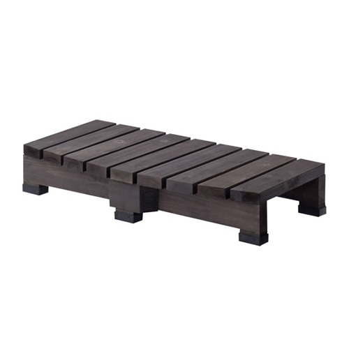 住まいスタイル デッキ縁台ステップ 90 ダークブラウン DES-90DBR 1台（ご注文単位1台）【直送品】