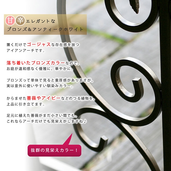 住まいスタイル アイアンアーチ モンテベッロ ブロンズ SST-IPN-7973 1台(ご注文単位1台)【直送品】