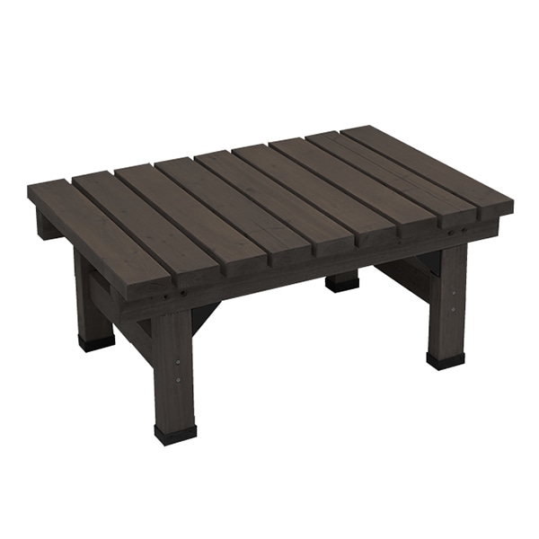 住まいスタイル デッキ縁台 58×90 ダークブラウン SST-DEC-5890DBR 1台（ご注文単位1台）【直送品】