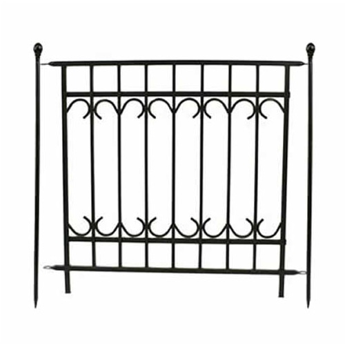 住まいスタイル パークアベニュー フェンス 基本セット ブラック IPN-7021F-SET 1セット（ご注文単位1セット）【直送品】