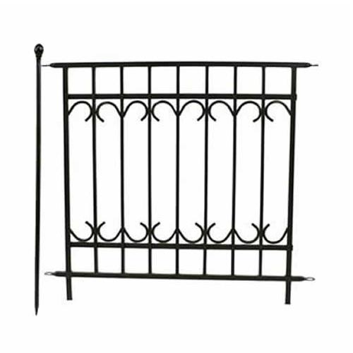 住まいスタイル パークアベニュー フェンス 連結セット ブラック IPN-7021E-SET 1セット（ご注文単位1セット）【直送品】