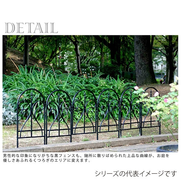 住まいスタイル イージーフェンス フィニアル 3枚組 ブラック IPN-7029F-3P 1セット(ご注文単位1セット)【直送品】