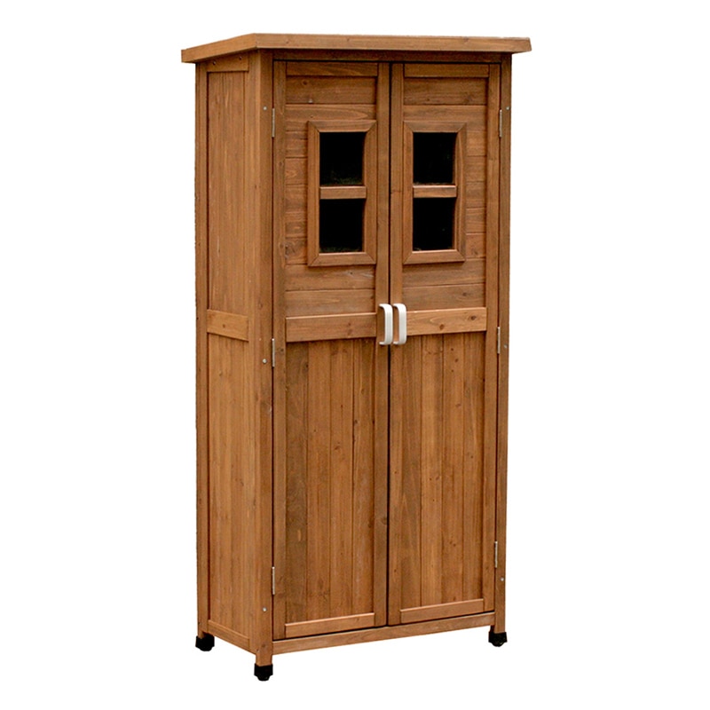 住まいスタイル ベランダ薄型収納庫 1600 ライトブラウン SPG-001LBR 1台（ご注文単位1台）【直送品】