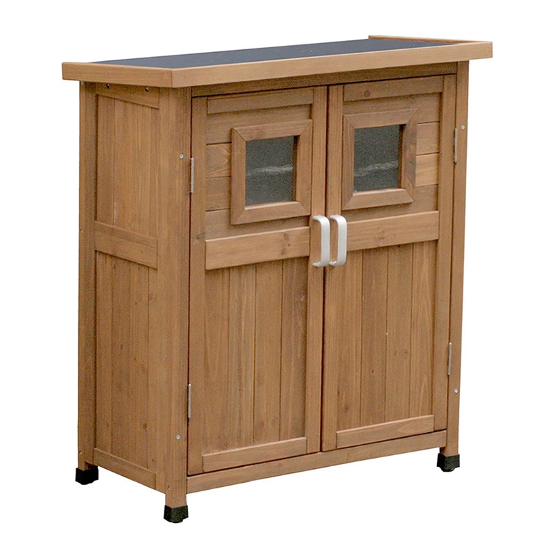 住まいスタイル ベランダ薄型収納庫 920 ライトブラウン SPG-002LBR 1台（ご注文単位1台）【直送品】