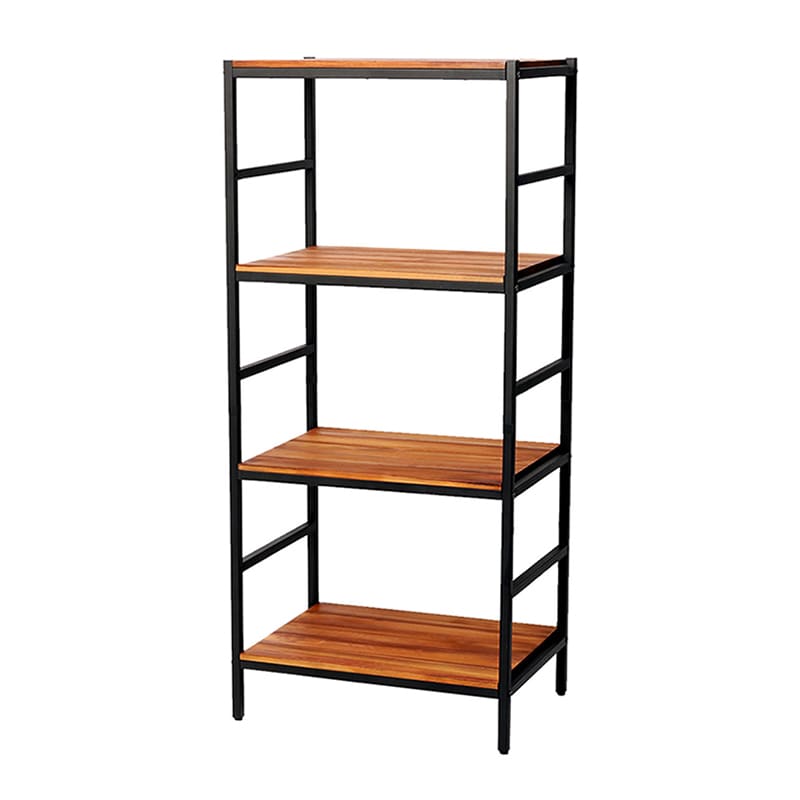 住まいスタイル ブリックラック 4段 60×40×135 ブラウン PRU-6040135 1個（ご注文単位1個）【直送品】