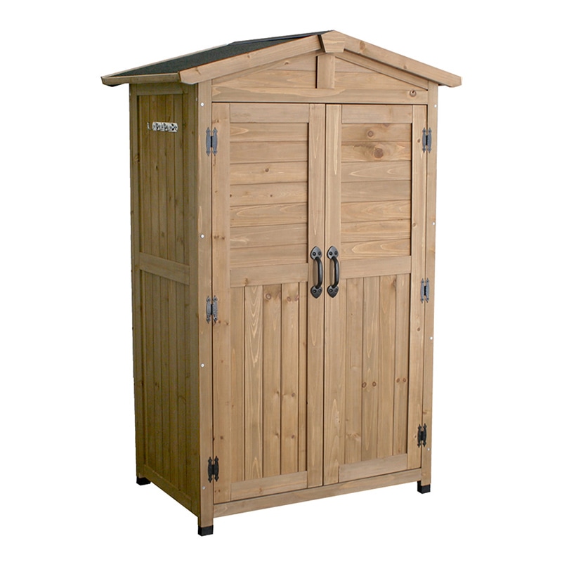 住まいスタイル 三角屋根収納庫 ライトブラウン KGRS1600LBR 1台（ご注文単位1台）【直送品】