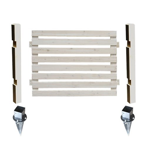 住まいスタイル ボーダーフェンス スプレッド 土中用 基本セット ホワイト SFBF1000F-UB-WHT 1セット（ご注文単位1セット）【直送品】