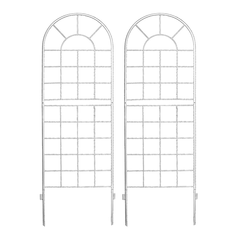 住まいスタイル クラシックフェンス150 ロータイプ 2枚組 ホワイト YB015L-2P-WHT 1セット（ご注文単位1セット）【直送品】