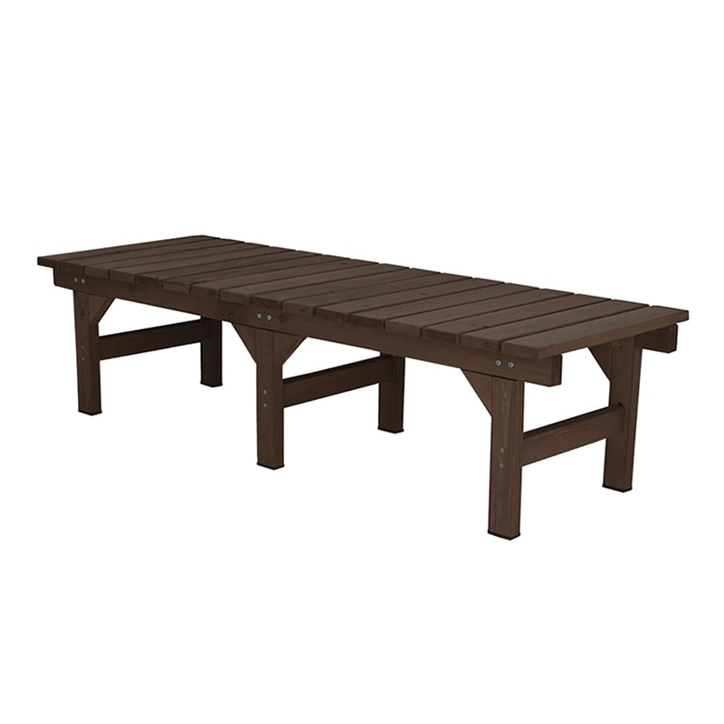 住まいスタイル ユニット縁台ベンチ ひより 155×55 ダークブラウン DE-15555DBR 1台（ご注文単位1台）【直送品】