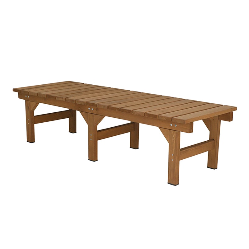 住まいスタイル ユニット縁台ベンチ ひより 155×55 ライトブラウン DE-15555LBR 1台（ご注文単位1台）【直送品】