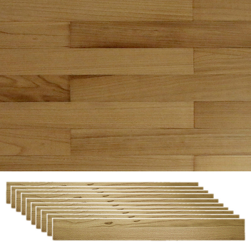 住まいスタイル ソリデコ 壁に貼れる天然木パネル 10枚組 桐ナチュラル SLDC-10P-001KRI 1セット（ご注文単位1セット）【直送品】