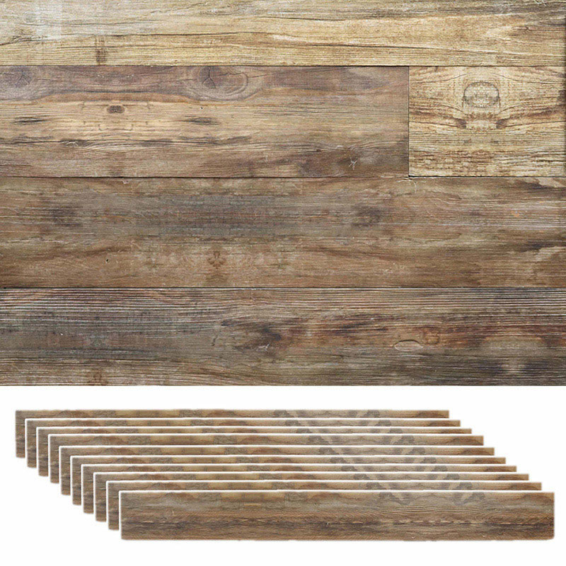 住まいスタイル ソリデコ 壁に貼れる天然木パネル 10枚組 ブルックリン SLDCPR-10P-007BRN 1セット（ご注文単位1セット）【直送品】