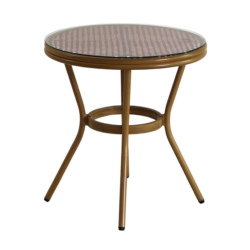 住まいスタイル プレジール ラウンドテーブル レッド PLS-R70-RED 1台（ご注文単位1台）【直送品】