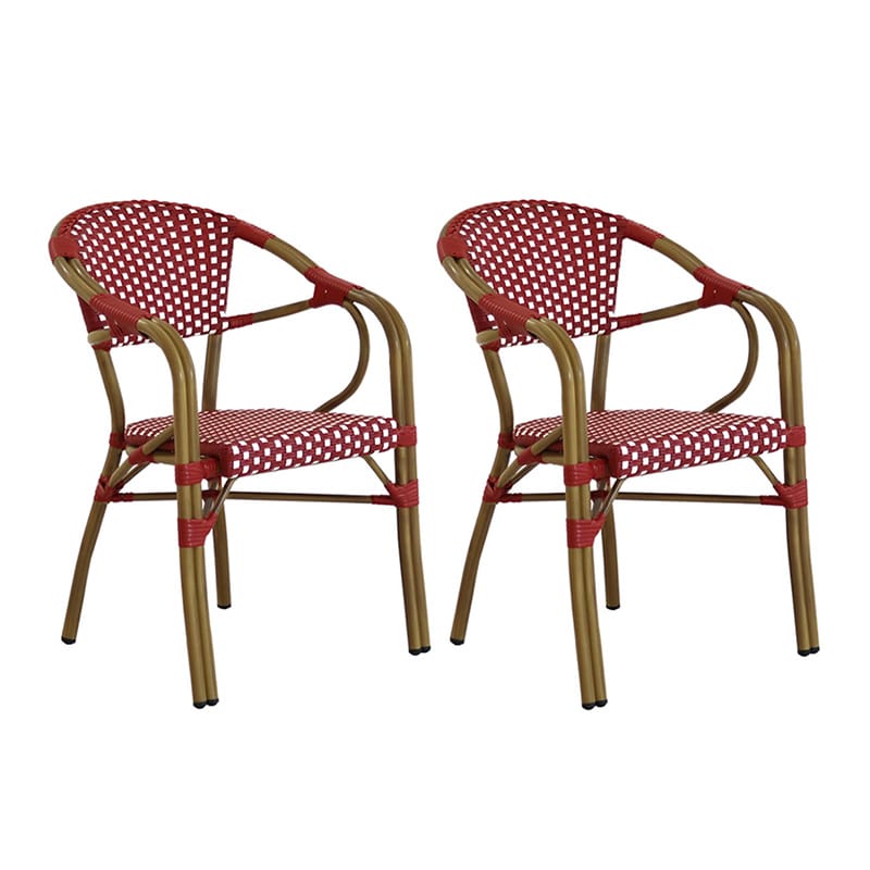 住まいスタイル プレジール チェア 2脚セット レッド PLS-CH-2P-RED 1セット（ご注文単位1セット）【直送品】