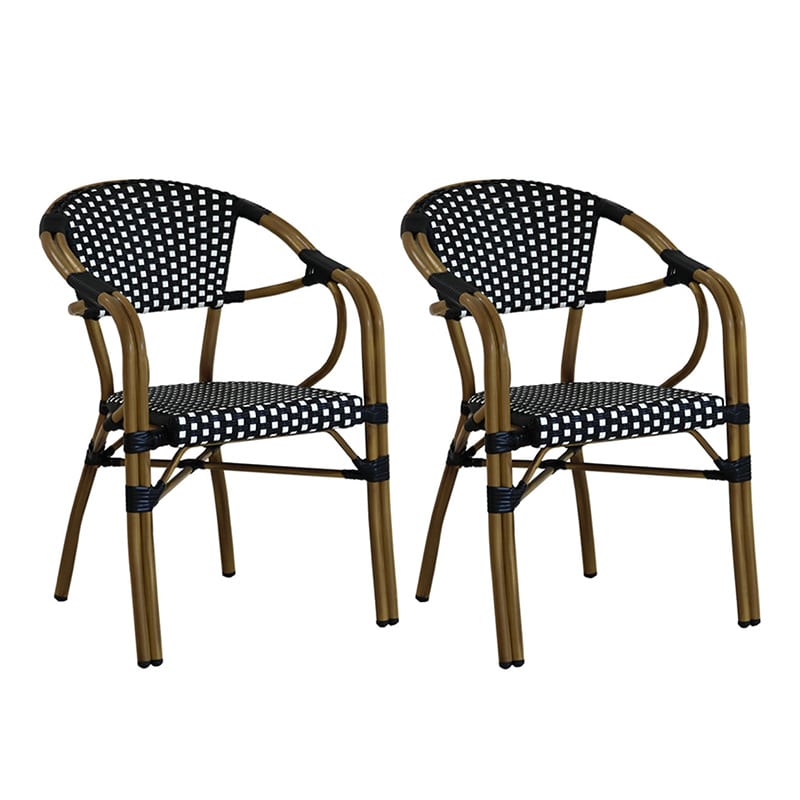 住まいスタイル プレジール チェア 2脚セット ブラック PLS-CH-2P-BLK 1セット（ご注文単位1セット）【直送品】