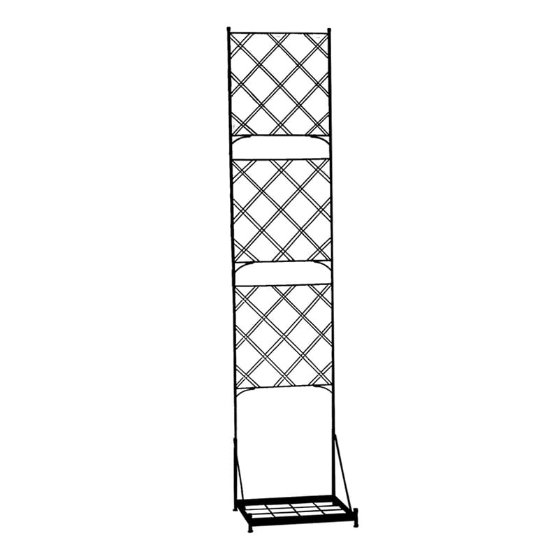 住まいスタイル プランター台付フェンス アーガイル スリムタイプ ブラック IF-FP017BLK 1台（ご注文単位1台）【直送品】