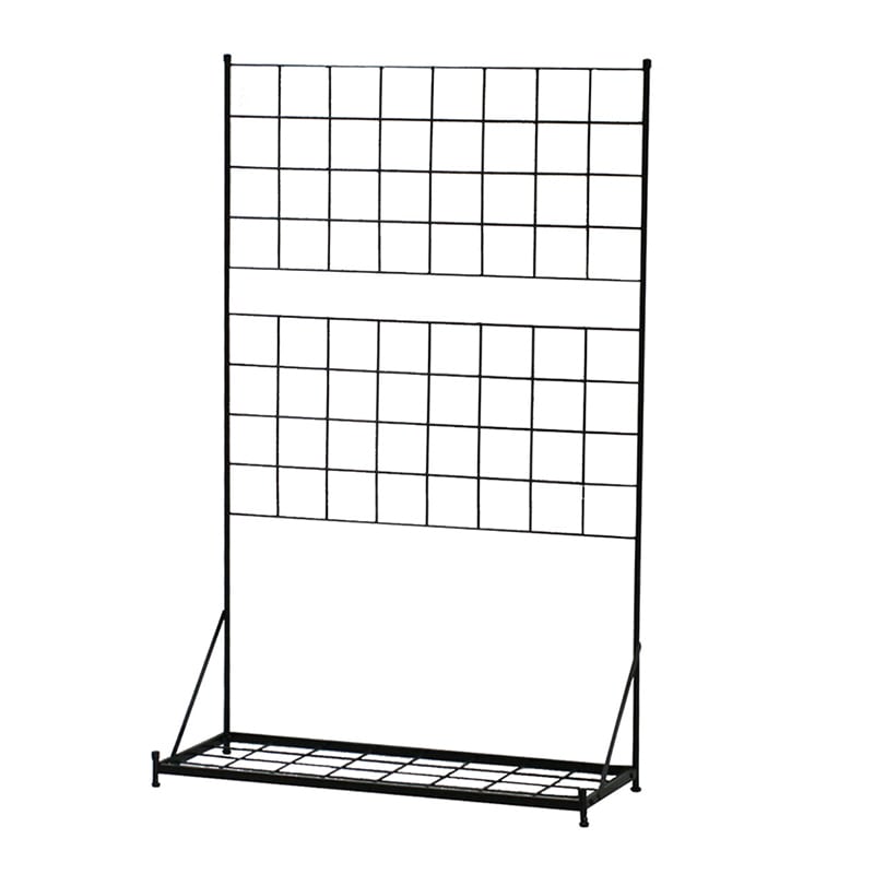 住まいスタイル プランター台付フェンス グラフ ロータイプ ブラック IF-GR018-BLK 1台（ご注文単位1台）【直送品】