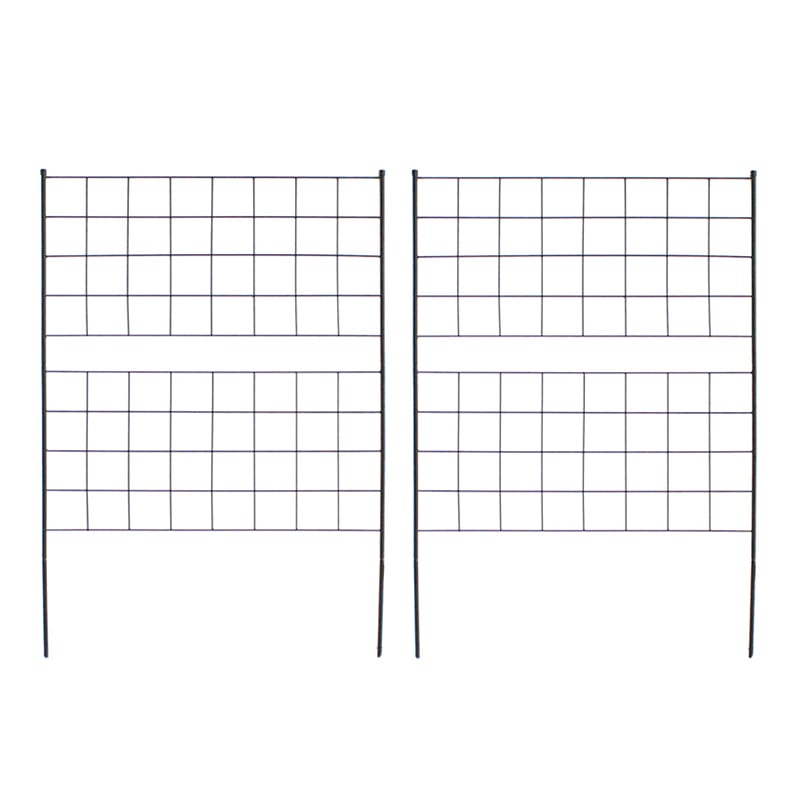 住まいスタイル アイアンフェンス グラフ 高さ126cm ブラック 2枚組 IF-GR022-2P-BLK 1セット（ご注文単位1セット）【直送品】