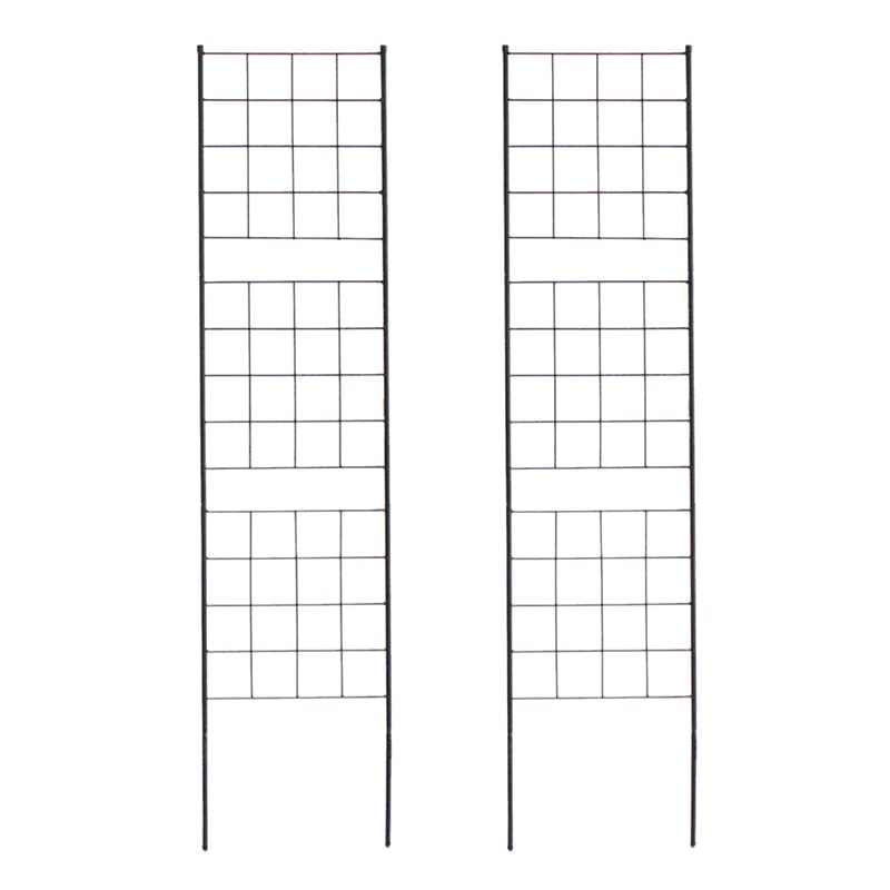 住まいスタイル アイアンフェンス グラフ 高さ176cm スリム ブラック 2枚組 IF-GR025-2P-BLK 1セット（ご注文単位1セット）【直送品】
