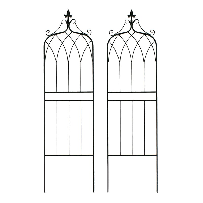 住まいスタイル アイアンフェンス 148 ドレープ 2枚組 ブラック IF-DR028-2P-BLK 1セット（ご注文単位1セット）【直送品】