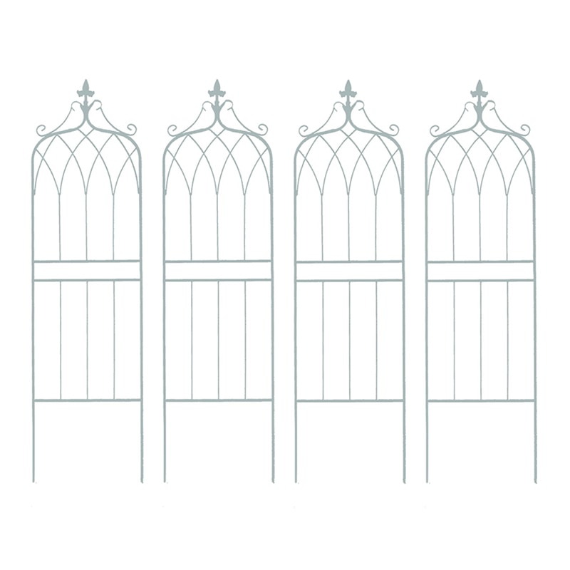 住まいスタイル アイアンフェンス 148 ドレープ 4枚組 ホワイト IF-DR028-4P-WHT 1セット（ご注文単位1セット）【直送品】