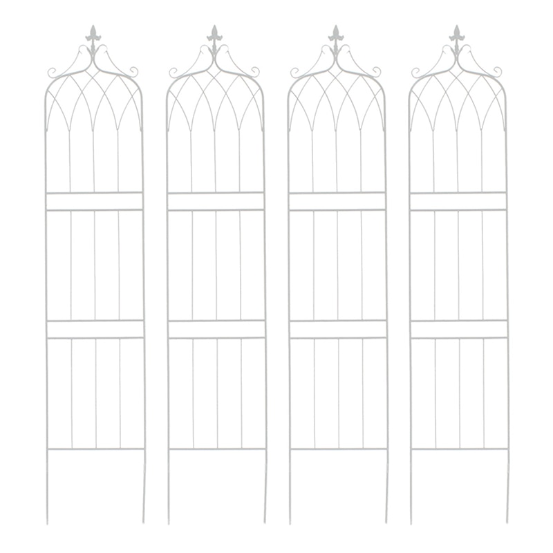 住まいスタイル アイアンフェンス 200 ドレープ 4枚組 ホワイト IF-DR029-4P-WHT 1セット（ご注文単位1セット）【直送品】