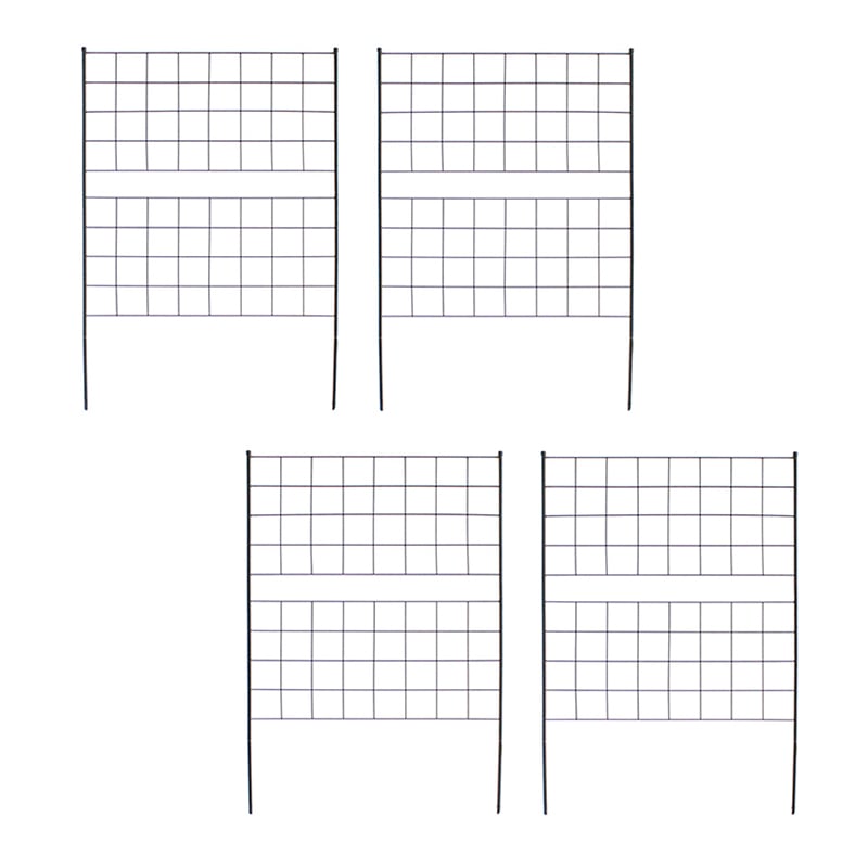 住まいスタイル アイアンフェンス グラフ 高さ126cm ブラック 4枚組 IF-GR022-4P-BLK 1セット（ご注文単位1セット）【直送品】