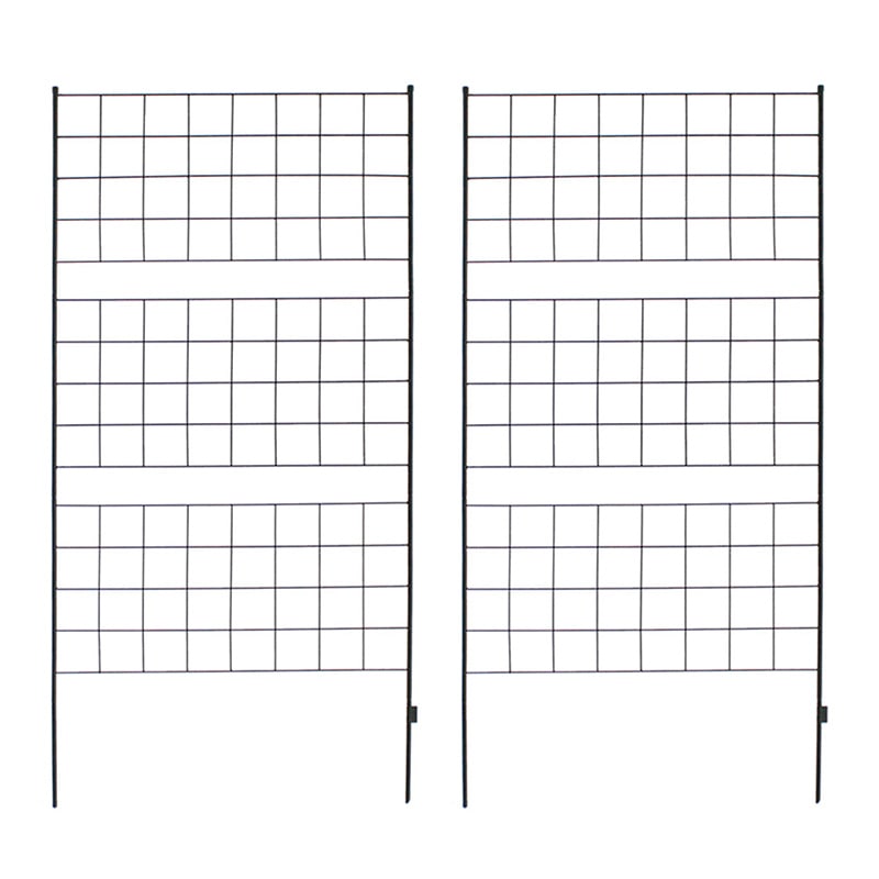 住まいスタイル アイアンフェンス グラフ 高さ176cm ブラック 2枚組 IF-GR023-2P-BLK 1セット（ご注文単位1セット）【直送品】